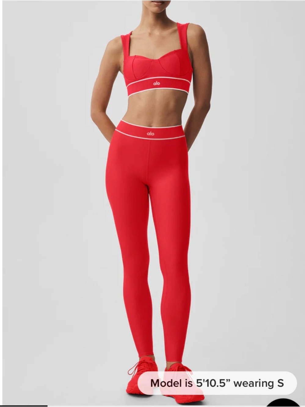 ALO Yoga Red Airlift High-Waist Alignment Legging